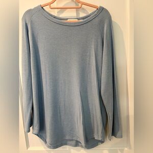 Women's Light Blue Long Sleeve Top